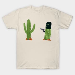 Cactus Humor Funny Cactus Pun Hands Up T-Shirt